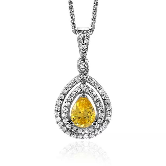 Orphelia® 'Ellen' Women's Sterling Silver Chain with Pendant - Silver ZH-7048