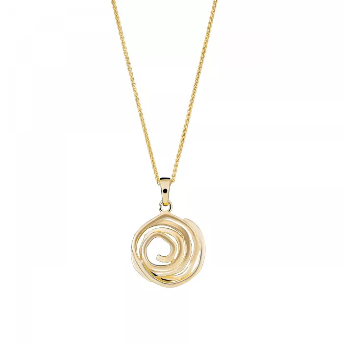 Orphelia® 'Apolline' Women's Sterling Silver Chain with Pendant - Gold ZH-7500/G