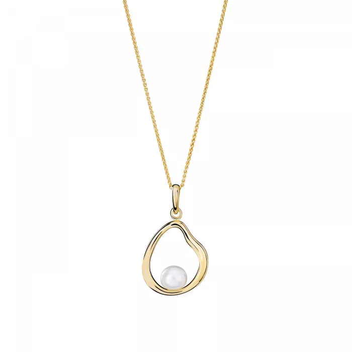 Orphelia® 'Baptiste' Women's Sterling Silver Chain with Pendant - Gold ZH-7507/G