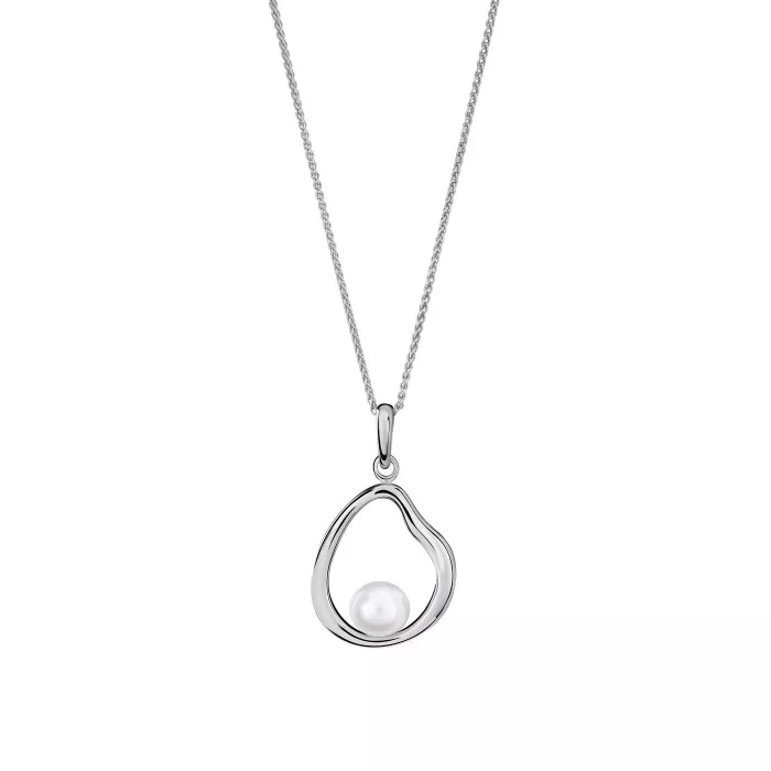 Orphelia® 'Baptiste' Women's Sterling Silver Chain with Pendant - Silver ZH-7507