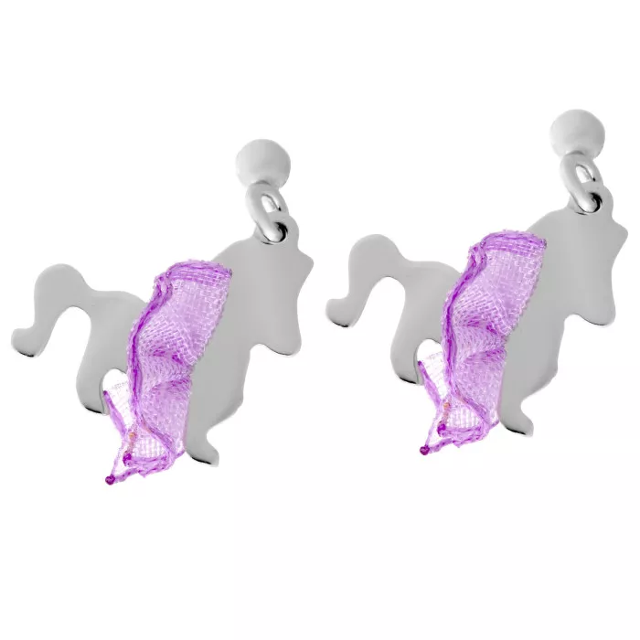 Orphelia® 'Celinia' Child's Sterling Silver Drop Earrings - Silver ZO-7134