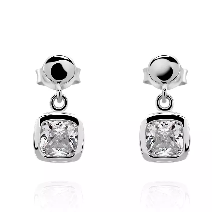 Orphelia® 'Myrela' Women's Sterling Silver Drop Earrings - Silver ZO-7486