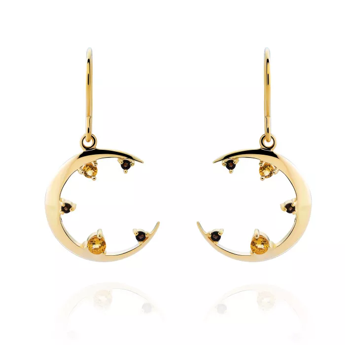 Orphelia® 'Eline' Women's Sterling Silver Drop Earrings - Gold ZO-7497/G