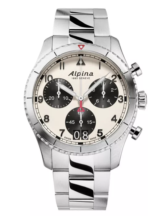 Alpina® Chronograph 'Startimer Pilot' Men's Watch AL-372WB4S26B