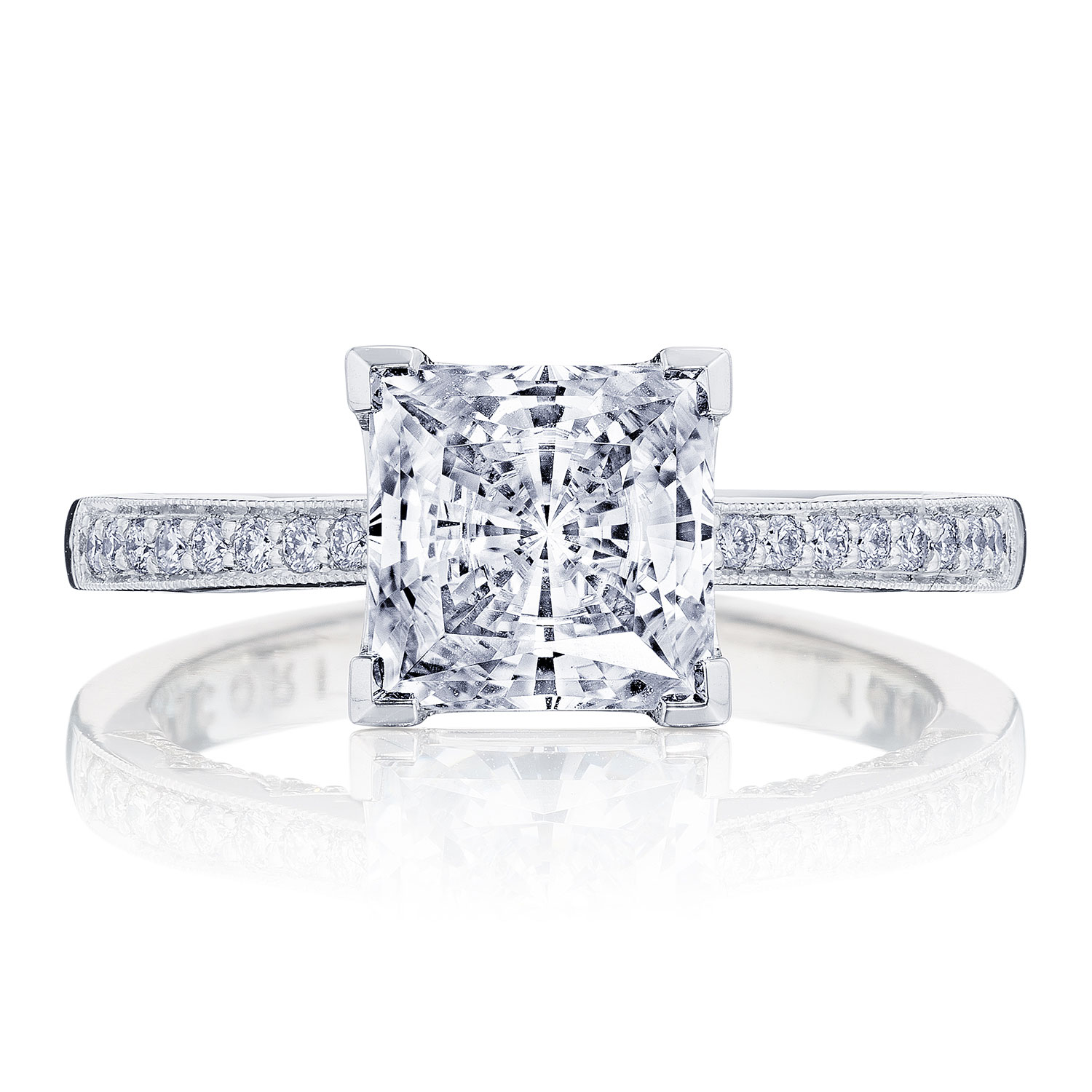 P1022PR Princess Solitaire Engagement Ring