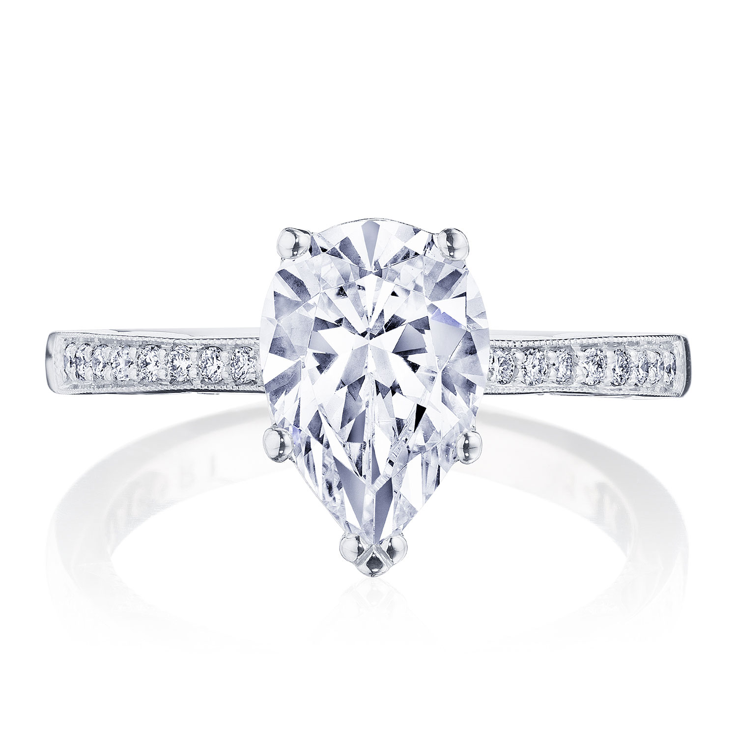 P1022PS Pear Solitaire Engagement Ring