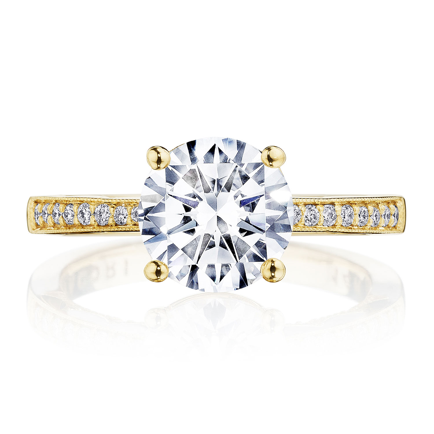 P1022RD Round Solitaire Engagement Ring