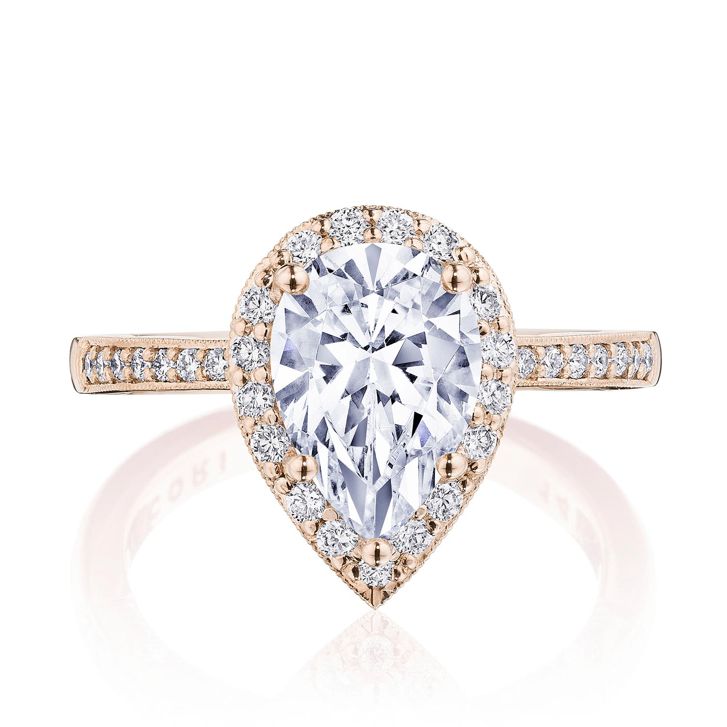 P1032PS Pear Bloom Engagement Ring