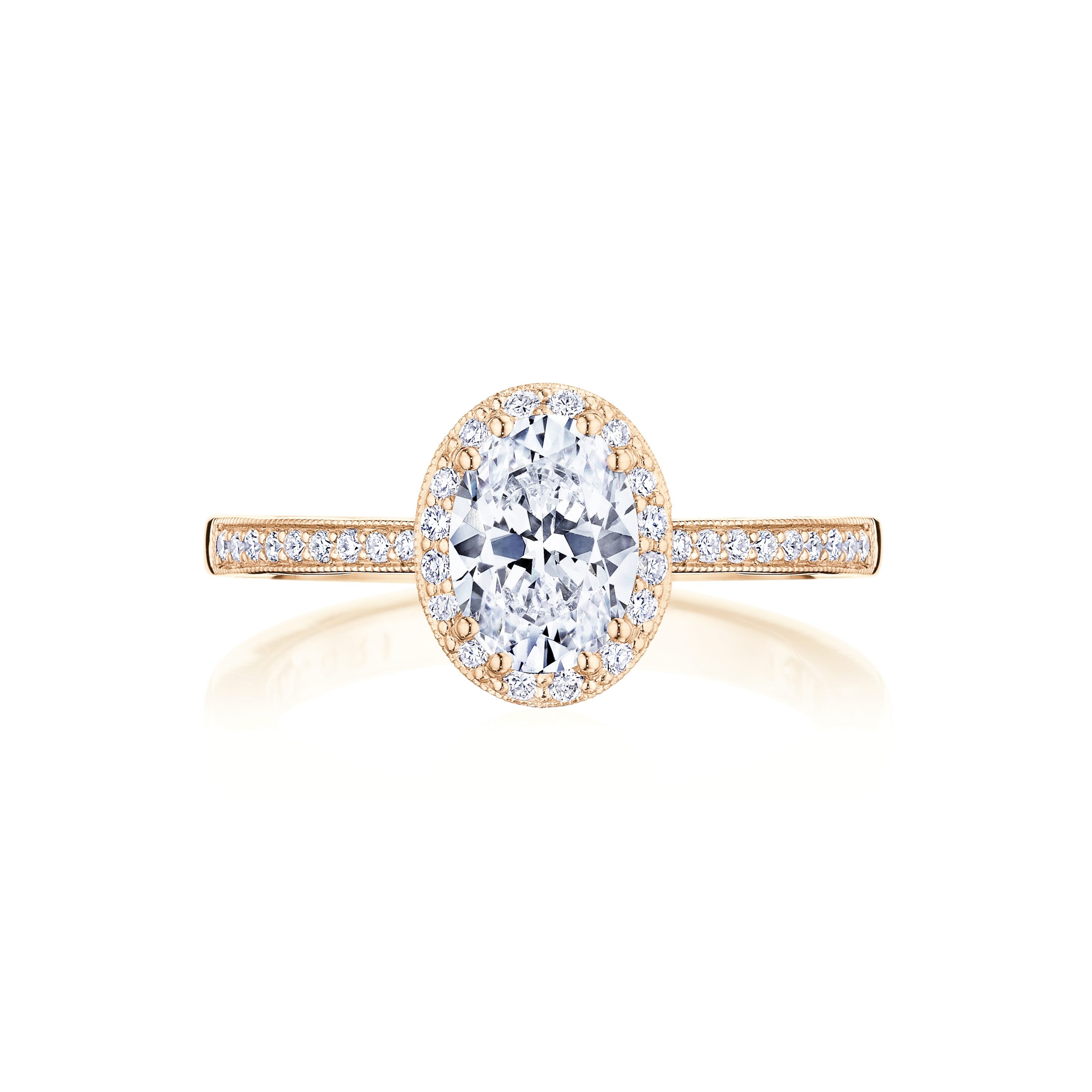 P103OV Oval Bloom Engagement Ring
