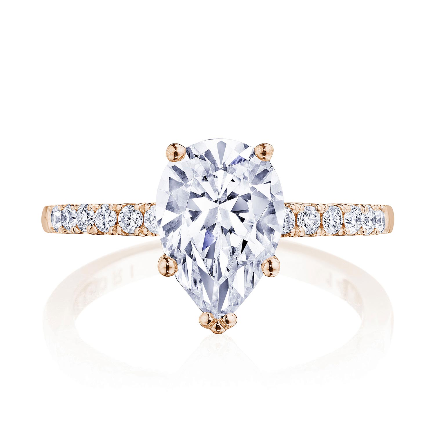 P1042PS Pear Solitaire Engagement Ring