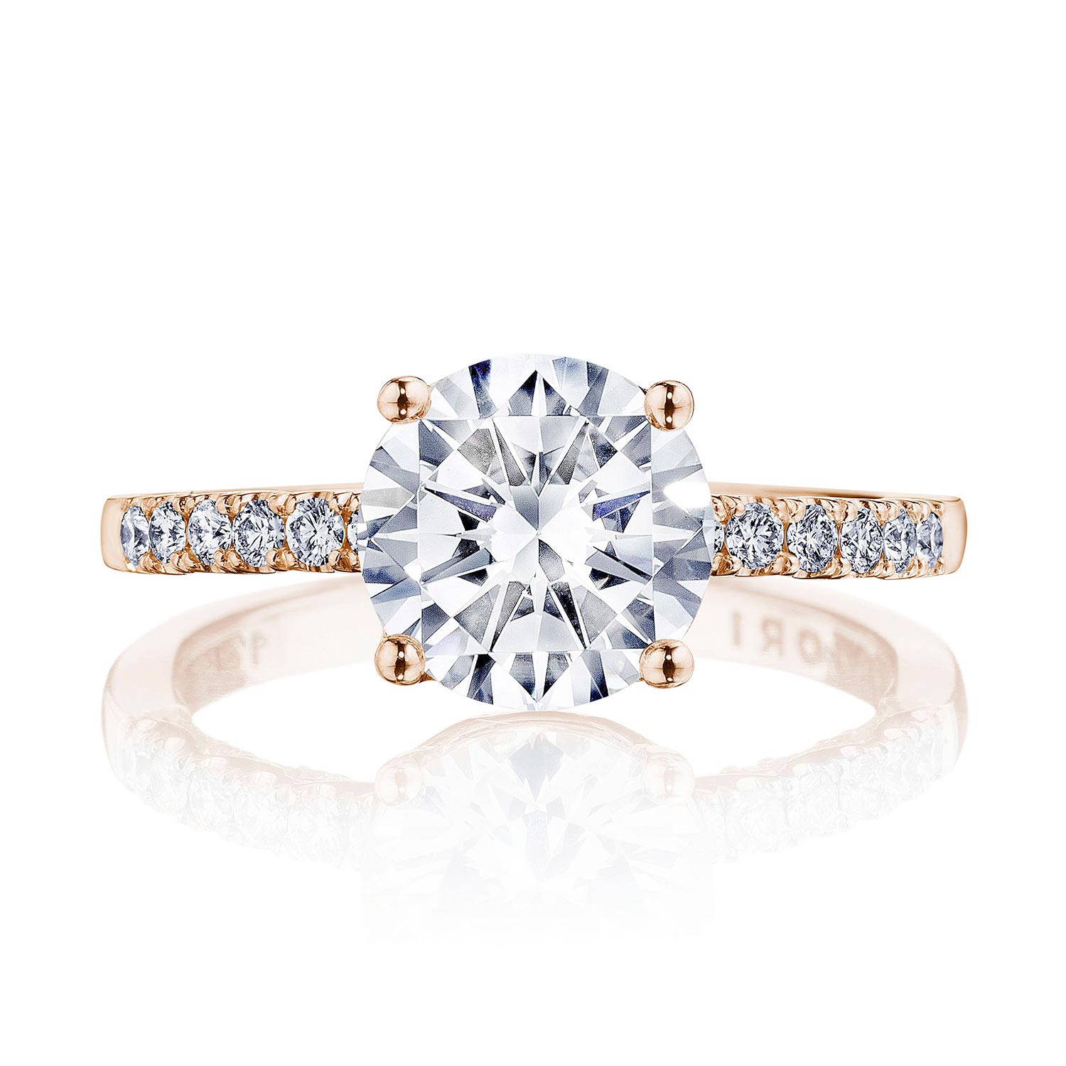 P1042RD Round Solitaire Engagement Ring
