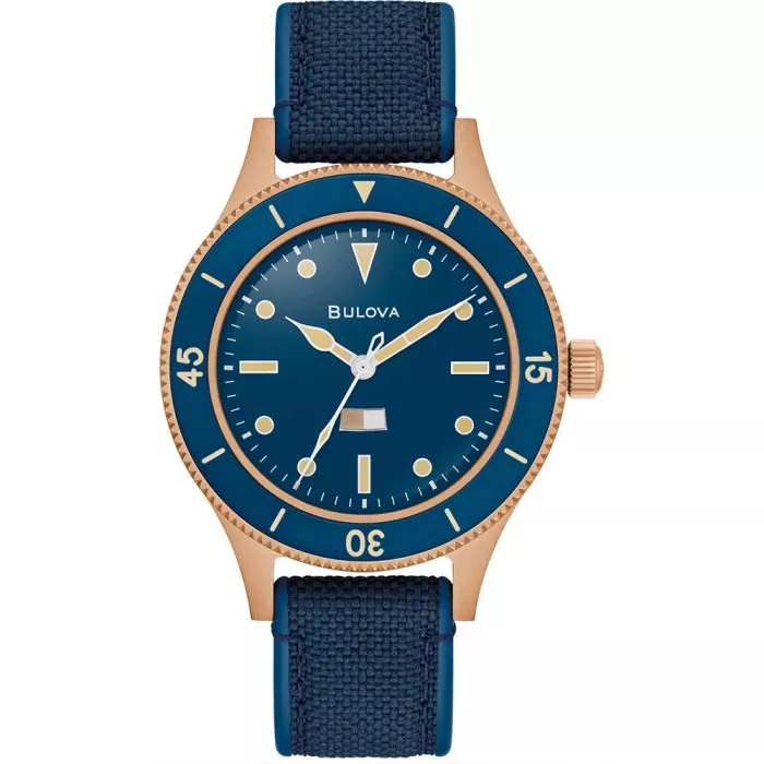 Bulova® Analogue 'Archive Series Mil Ships 150th Anniversary Edition' Men's Watch 98A325