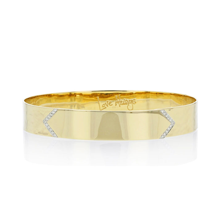 Phillips House 14K Yellow Gold Diamond Flexible ID Bracelet - B0113DY