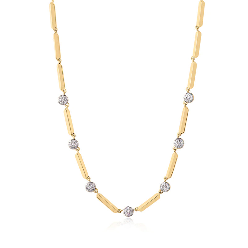 Phillips House 14K Yellow Gold 7 Station Micro Infinity Necklace - N1761DY