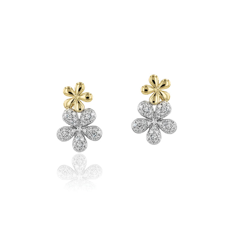 Phillips House 14K Yellow Gold Forget-Me-Not Small Double Flower Studs - E2612DY