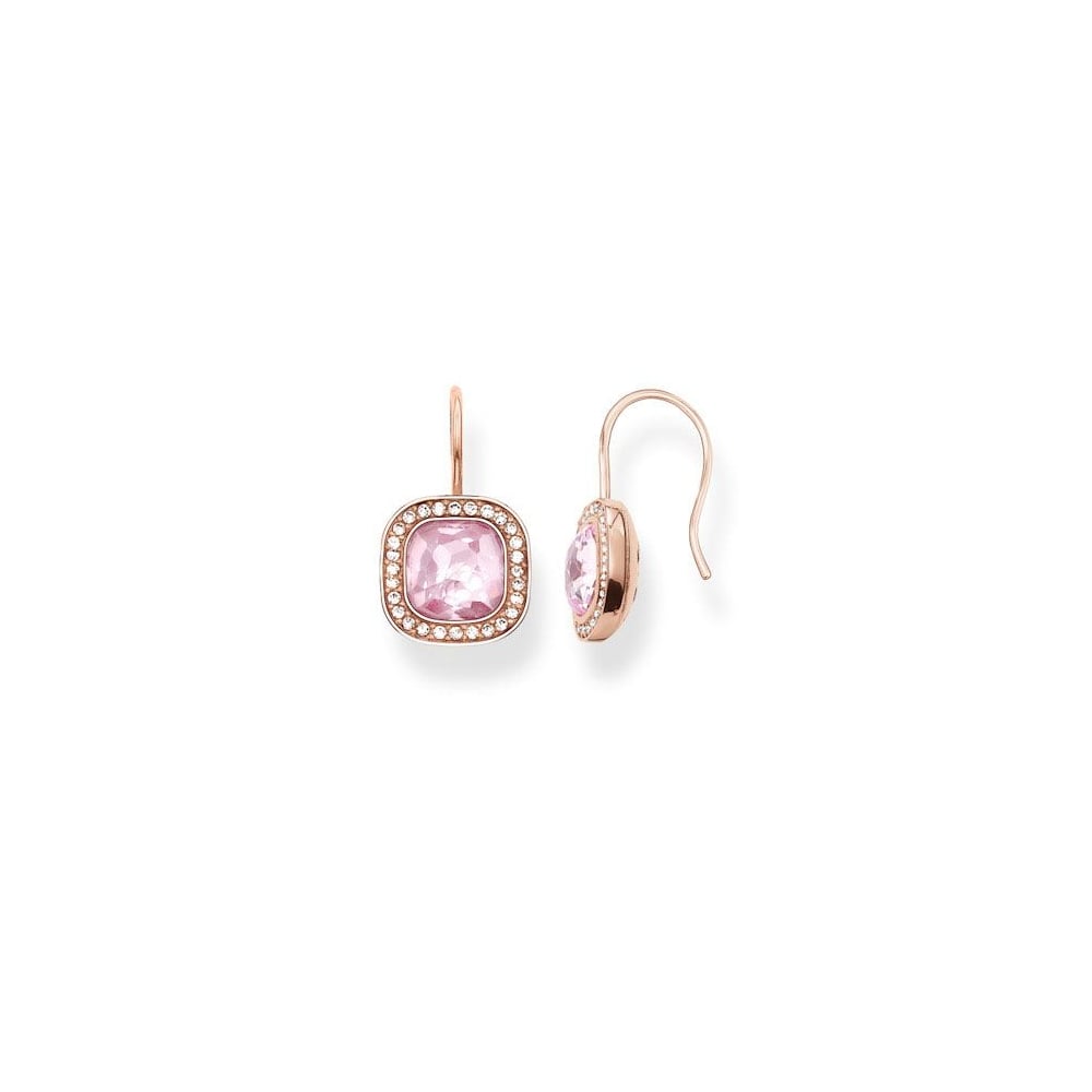 Secret of Cosmo Drop Earrings (Rose-Gold/Pink)