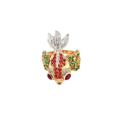 Pink Sapphire Fish Ring