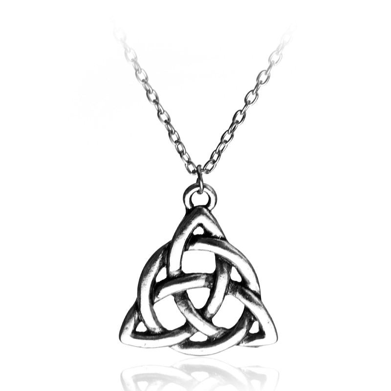 Triquetra Trinity Knot Charm Necklace