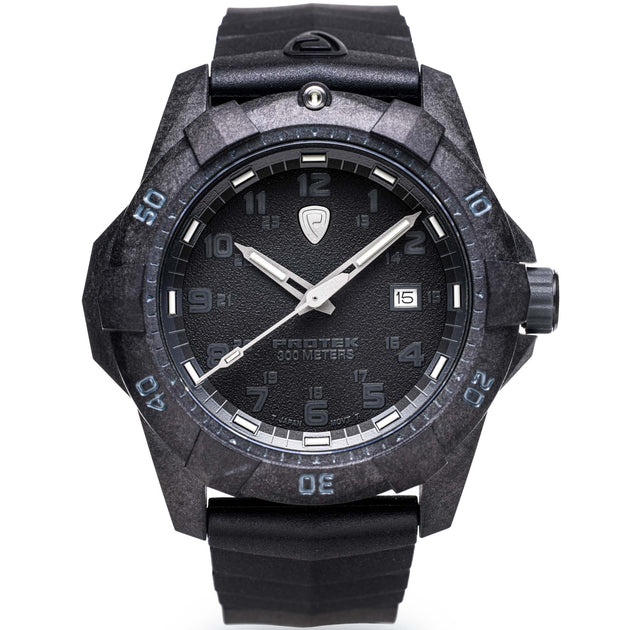 ProTek Carbon Dive 1000 Series Tritium All Black