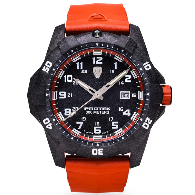 ProTek Carbon Dive 1000 Series Tritium Orange