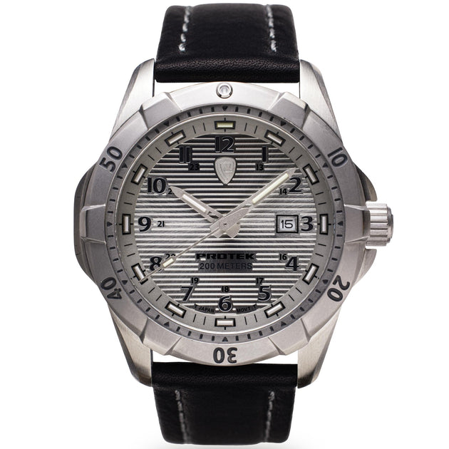 ProTek Steel Dive 2000 Series Tritium Silver