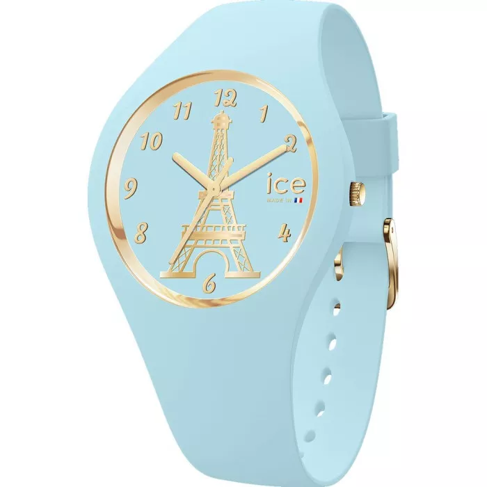 Ice Watch® Analogue 'Ice Cocorico - Eiffel Tower - Light Blue' Women's Watch 023245