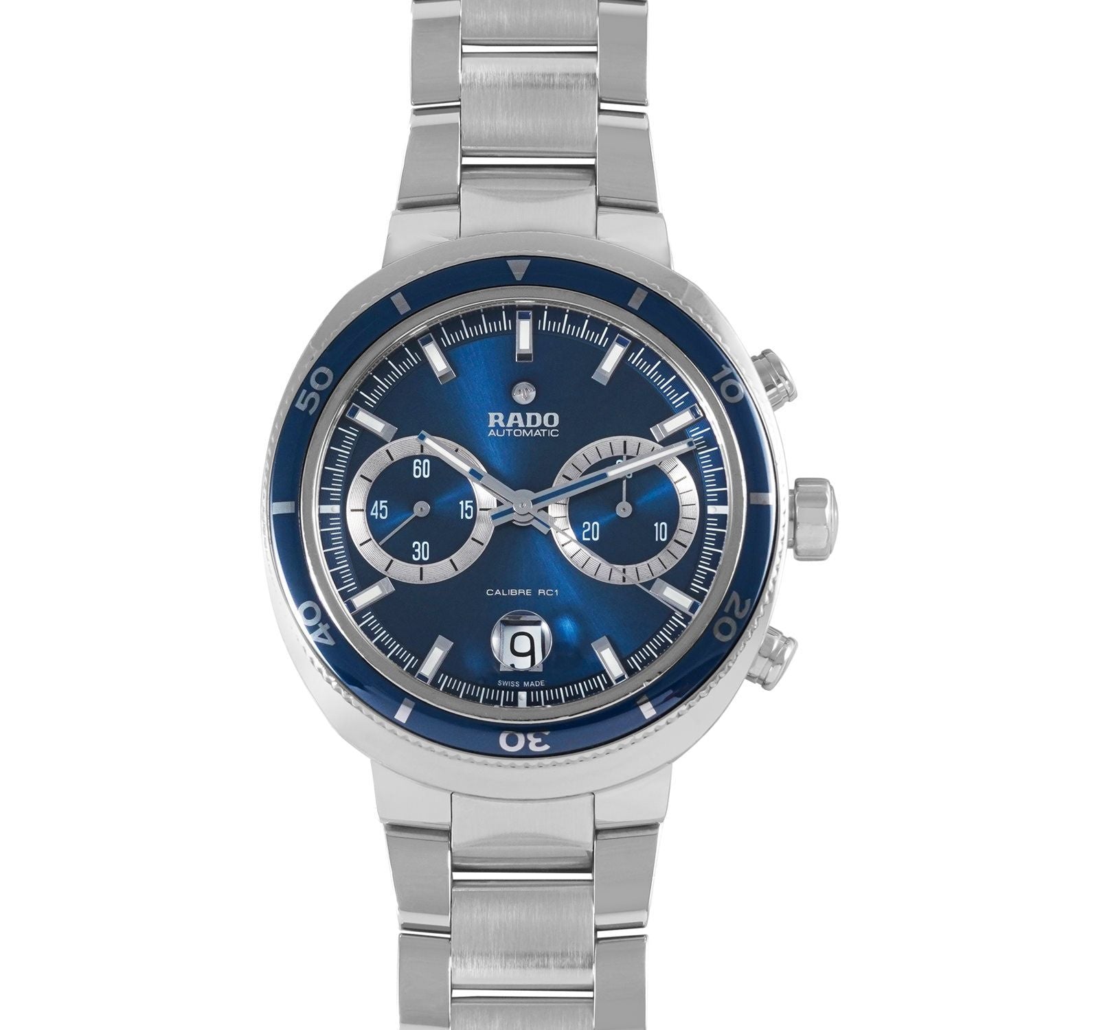 D-Star Automatic Chronograph (Silver-Blue)l