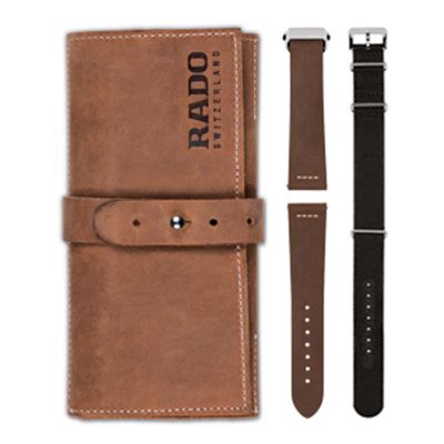 X Brac. Kit leather Pouch Black ( Brown/Black )