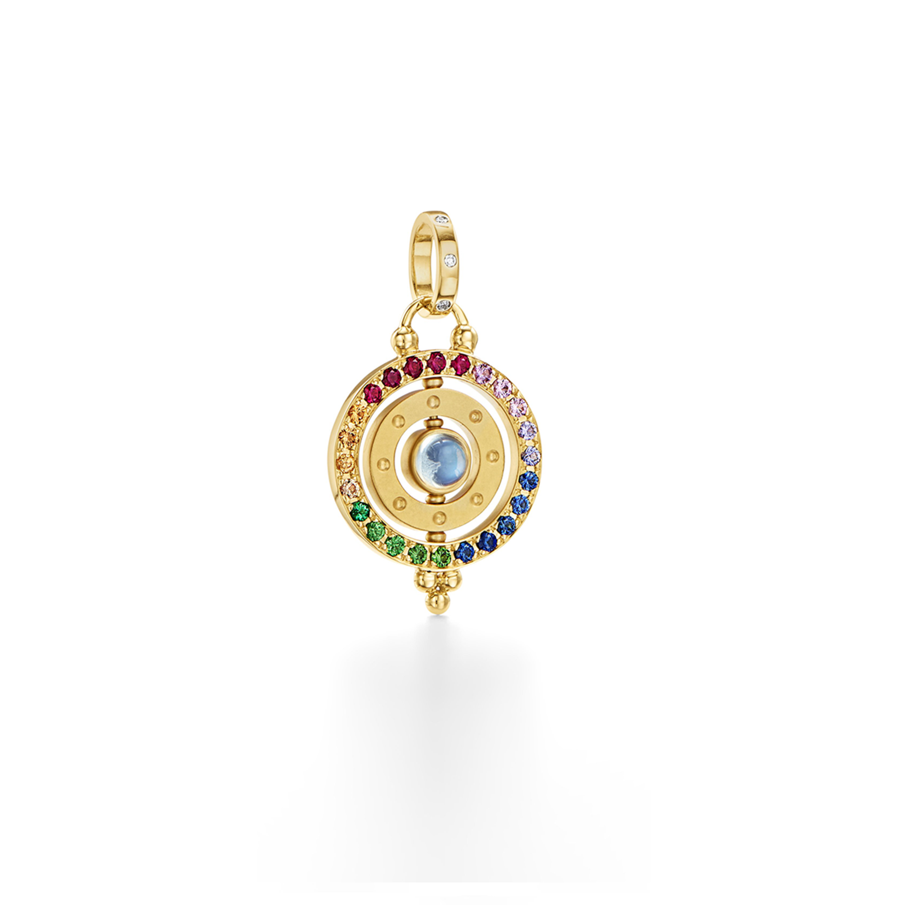 Temple St. Clair 18K Rainbow Orbit Pendant- P16474-3ORBIT