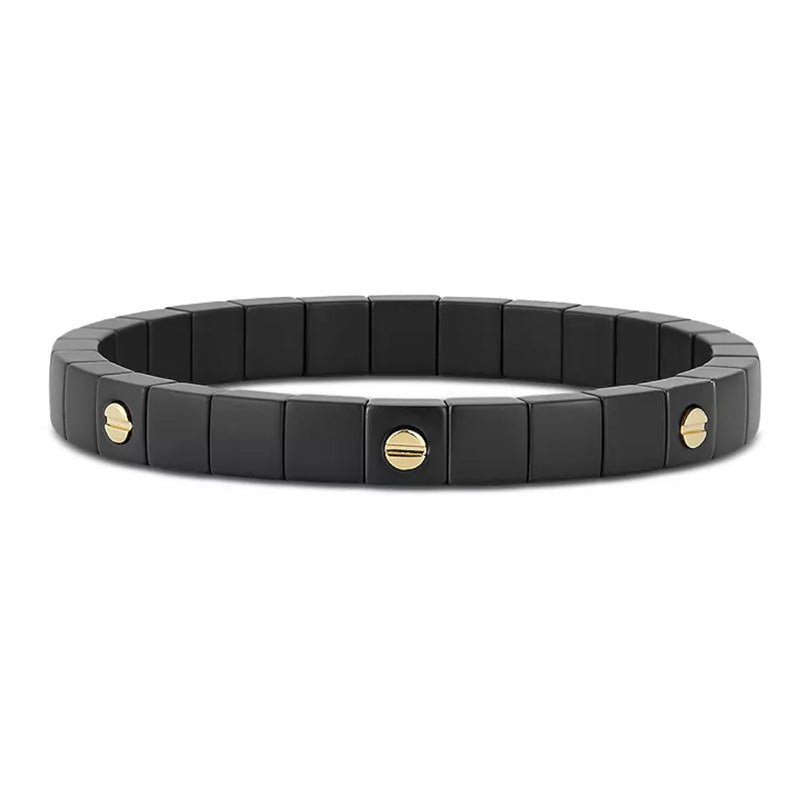 Roberto Demeglio 18KY Scacco Vite Screw Matte Stretch Bracelet - 951VN70G