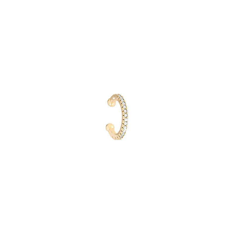 Nemesis Gold Ear Ring with Cz