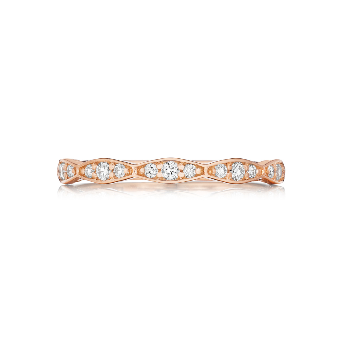 Tacori 18K Rose Gold Sculpted Crescent Wedding Band- 46-234PK