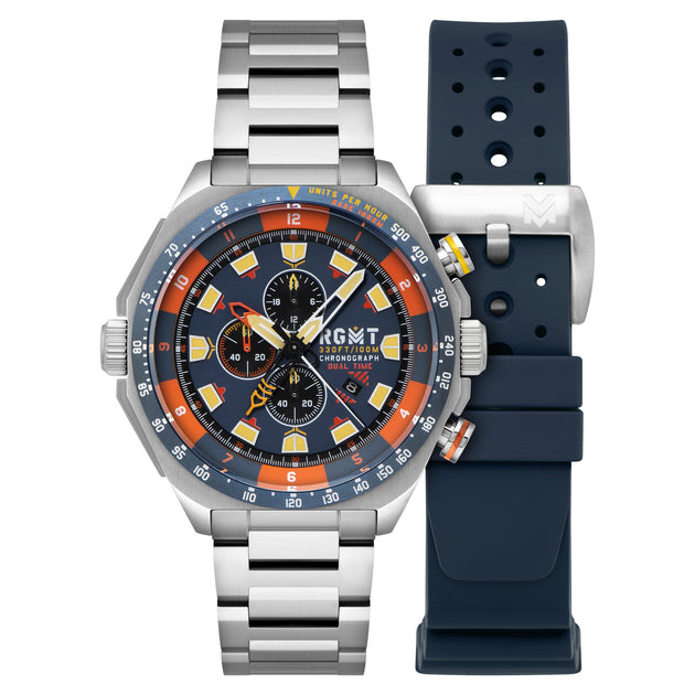 RGMT Capricorn Dual Time Chronograph Chequered Blue
