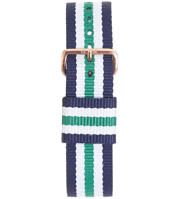 Nottingham Watch Strap (Green/White/Navy Blue/Rose-Gold)
