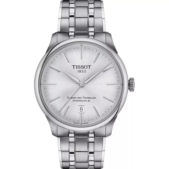 Tissot® Analogue 'Chemin Des Tourelles Powermatic 80' Men's Watch T1398071103100