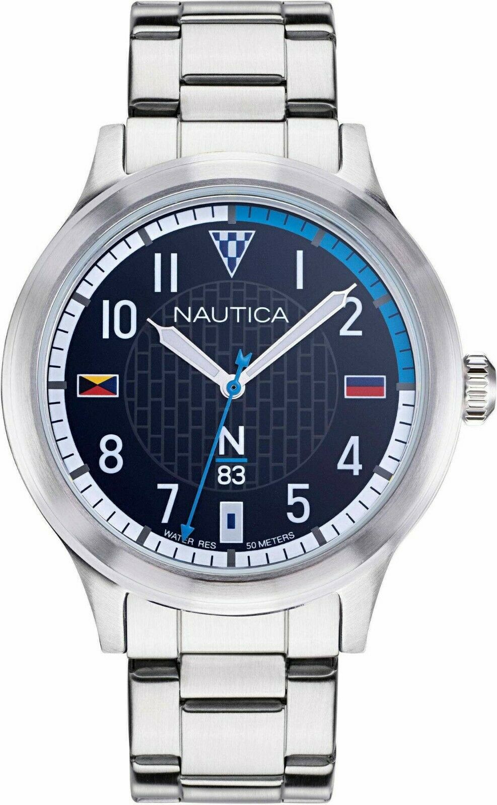 NAUTICA CRISSY FIELD SILVER DIAL BLUE