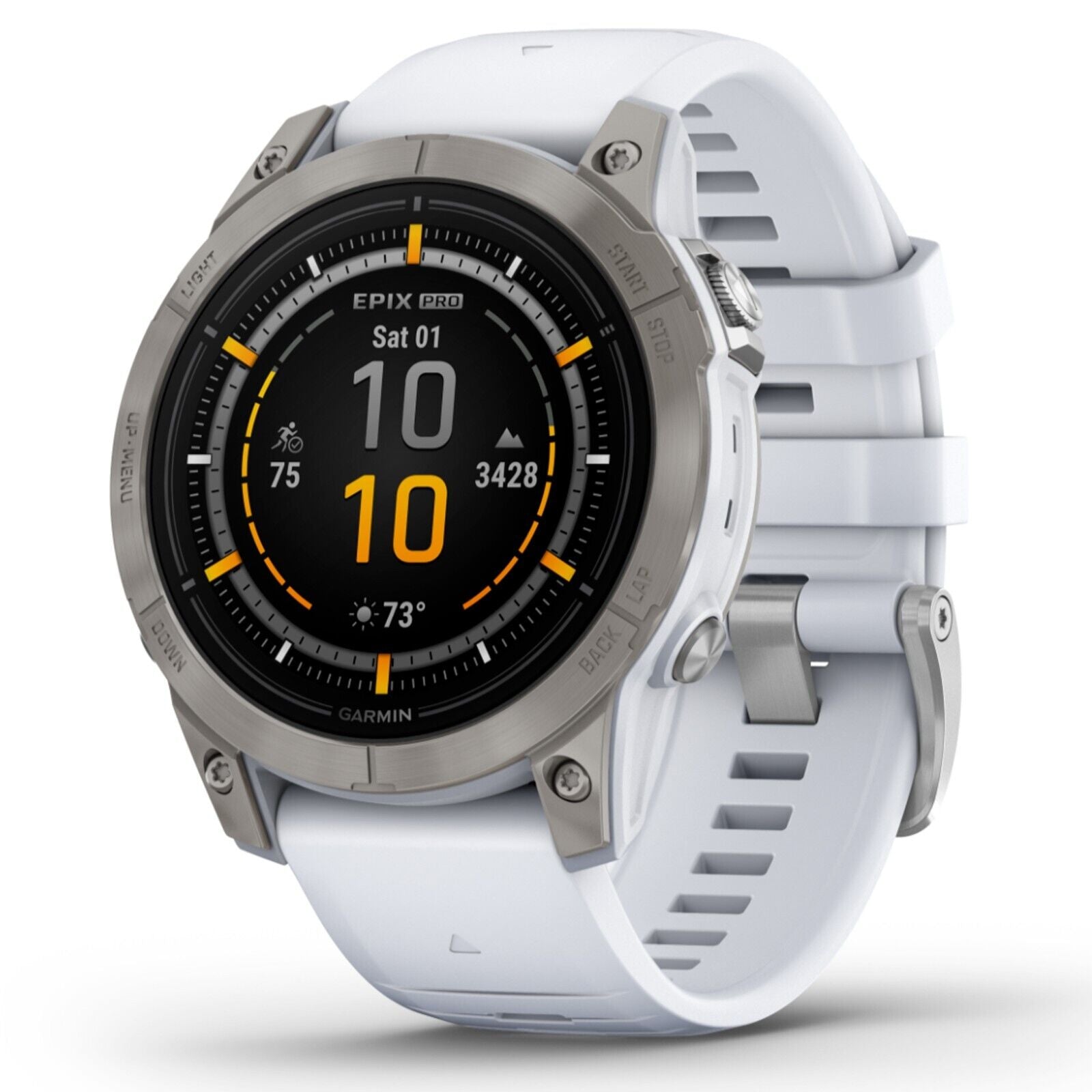 Epix™ Pro (Gen 2) – Sapphire Edition | 47 mm Titanium with Whitestone Band
