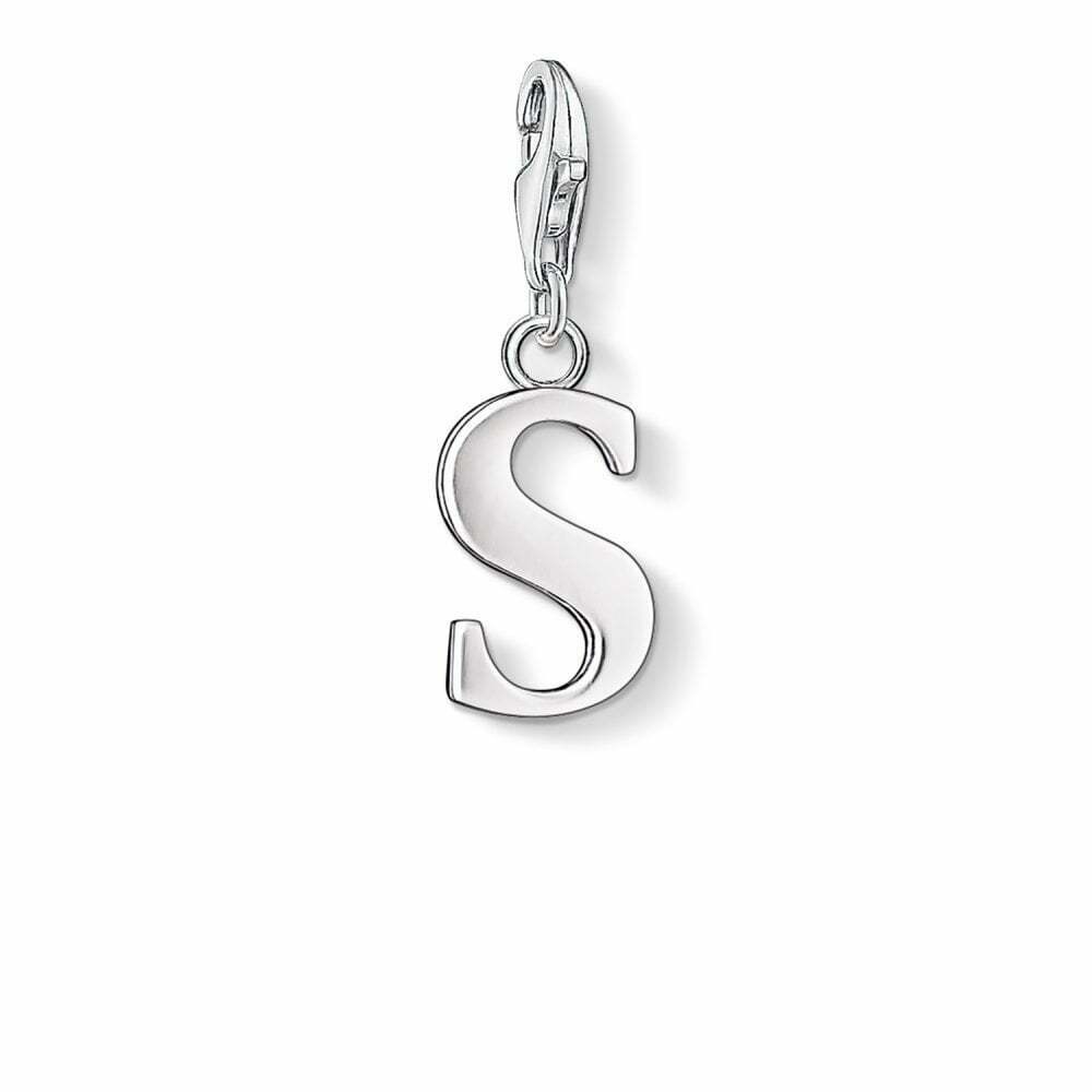 Letter S Charm (Silver)