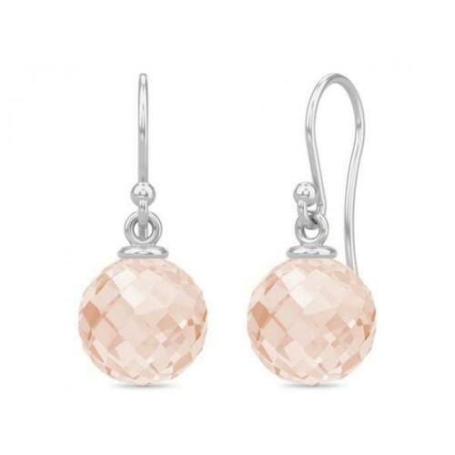 Dusty Rose Love Drop Earrings (Silver)
