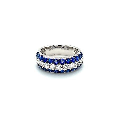 Sapphire Diamond Band