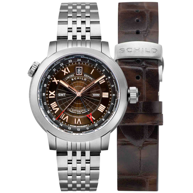 Schild Heinrich Swiss GMT Chocolate Rose Limited Edition