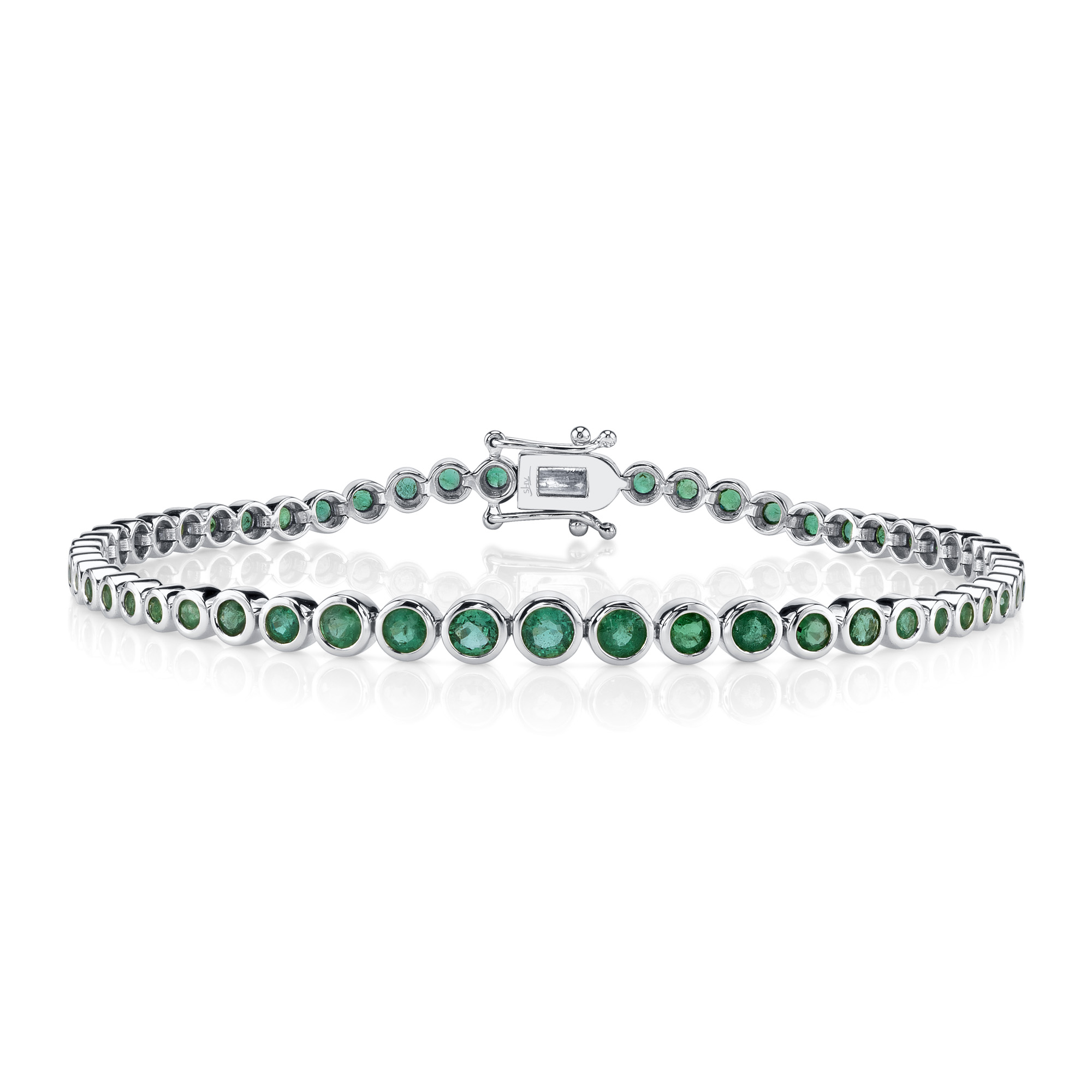 SC41002295 Bailey Collection 2.07CT Emerald Tennis Bracelet
