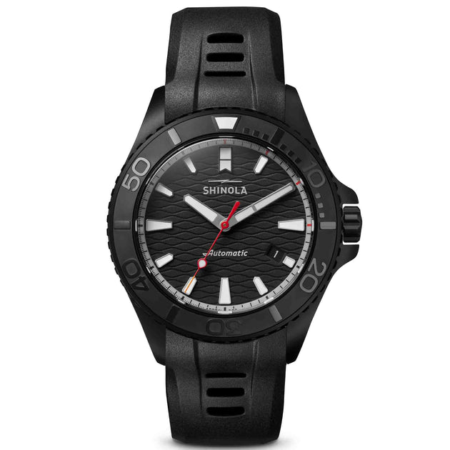 Shinola 43mm Ceramic Monster Automatic Black