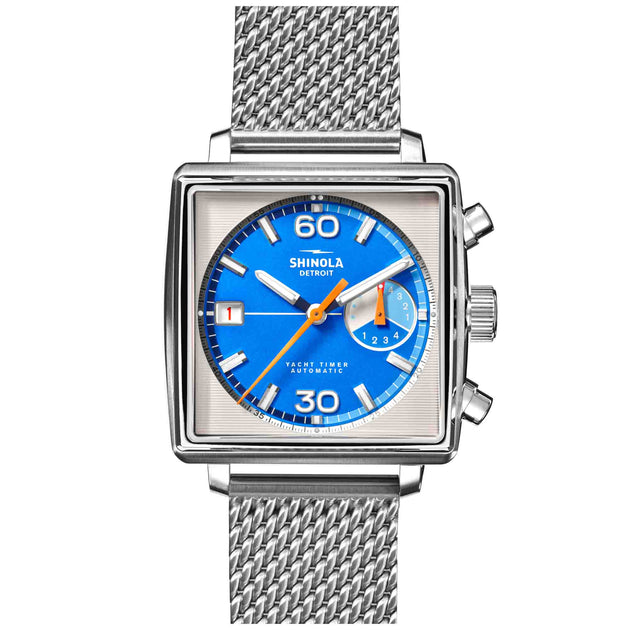 Shinola Mackinac Yacht Timer 40mm Automatic Chrono Blue Limited Edition