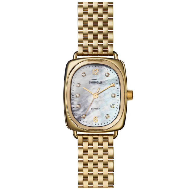 Shinola The Bixby Diamond Dial 29x34mm Gold