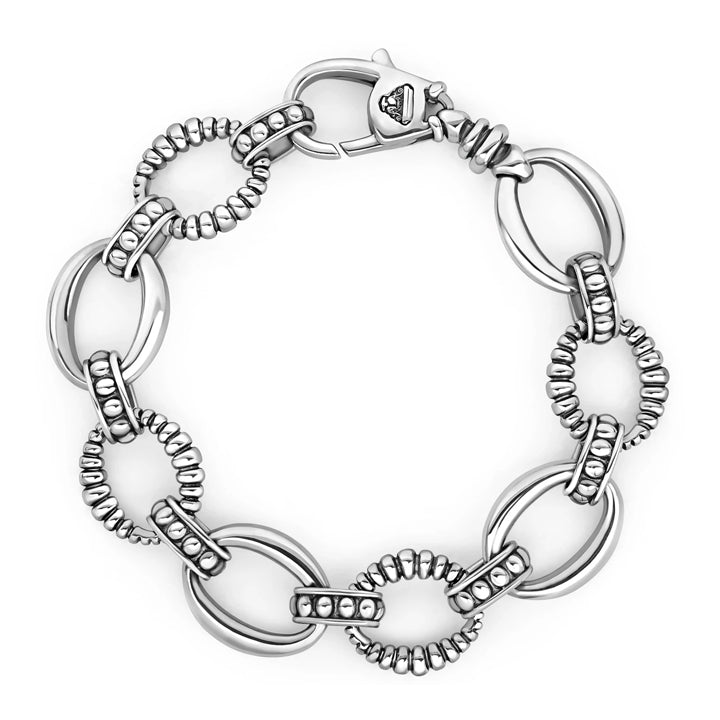 Lagos Signature Caviar Oval Link Bracelet - 05-80585-7