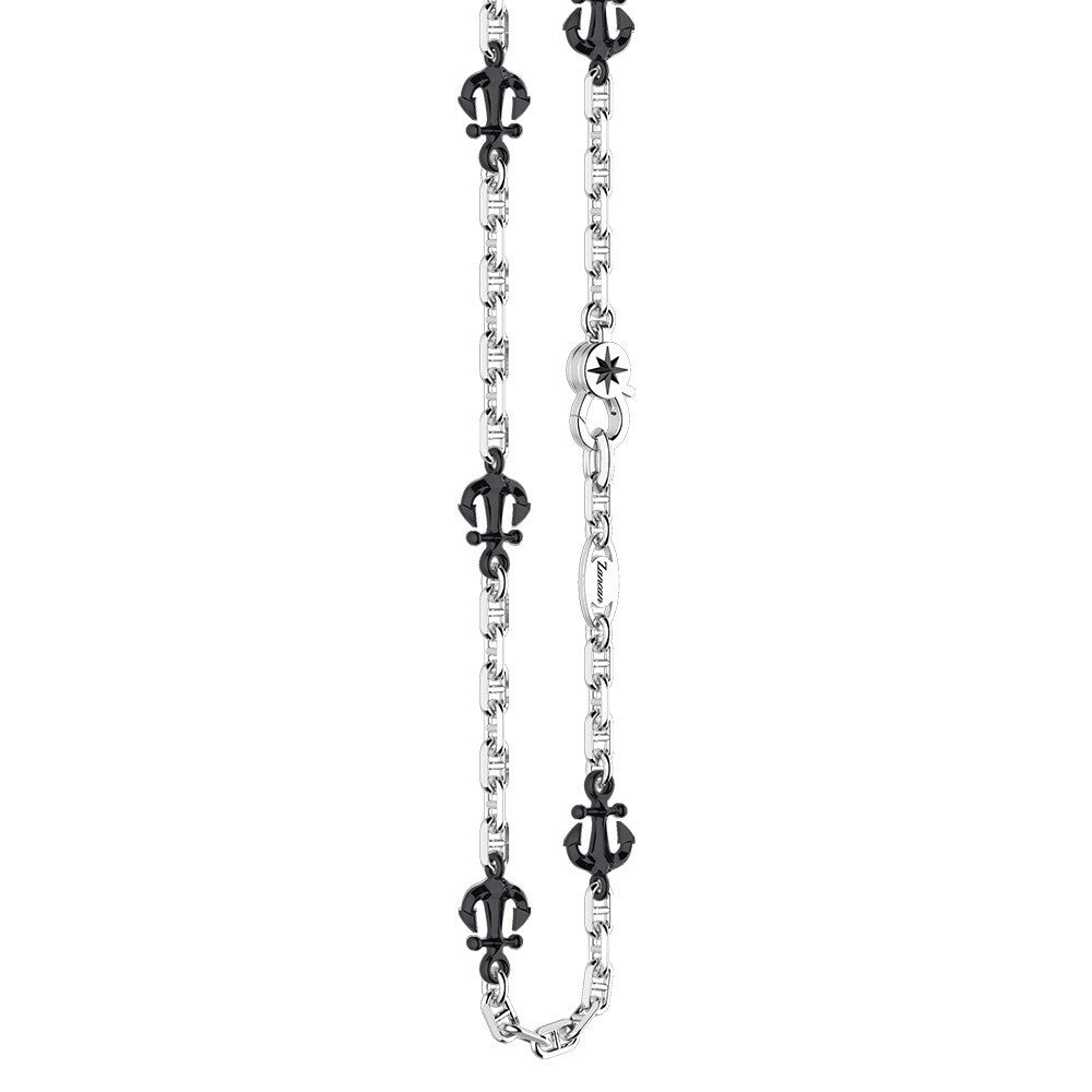 Anchors and Rose of the Winds Necklace