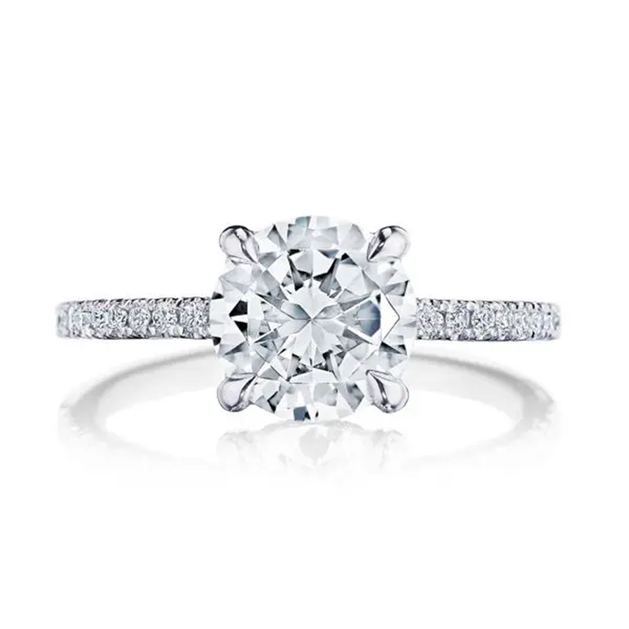Tacori 18K White Gold Simply Tacori Engagement Ring- 267015RD