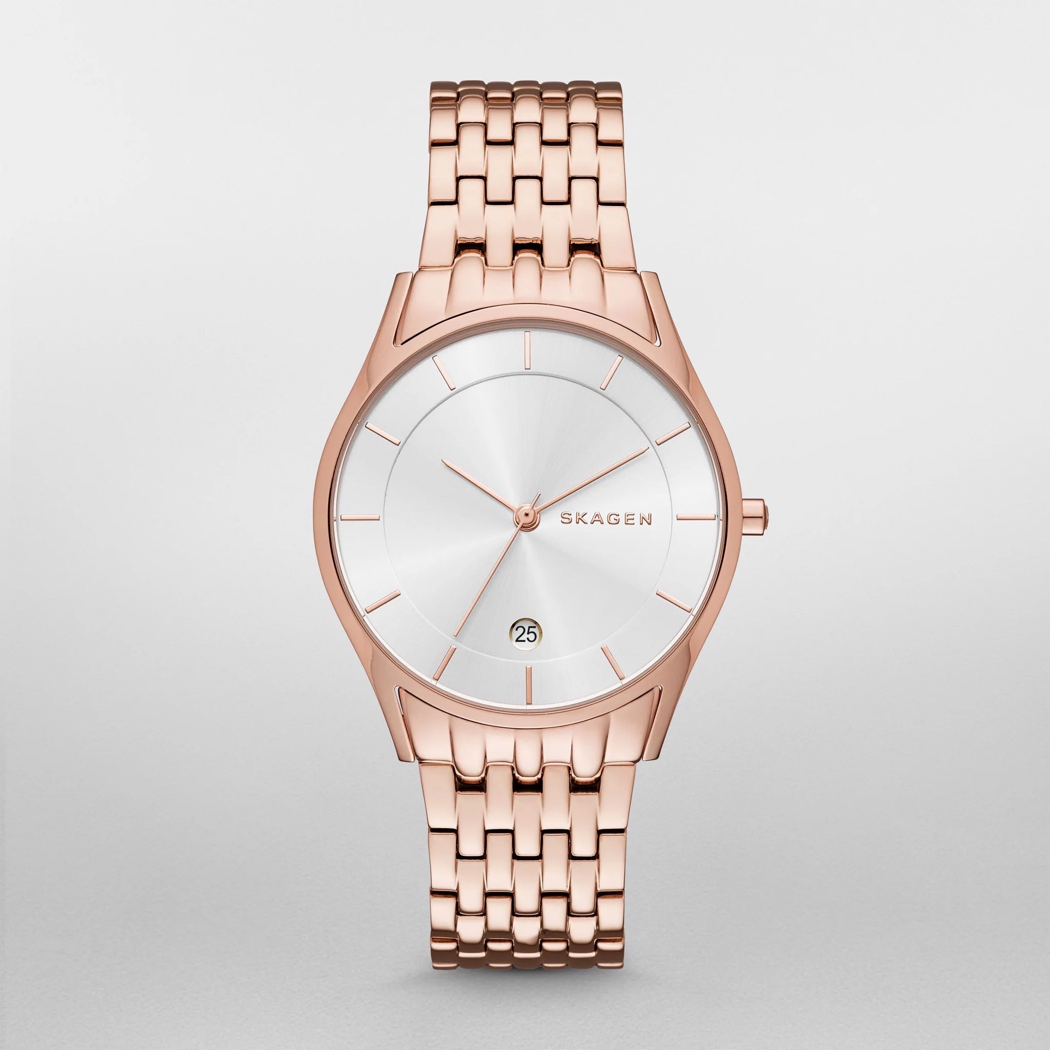 Holst Steel Link Watch (Rose-Gold)