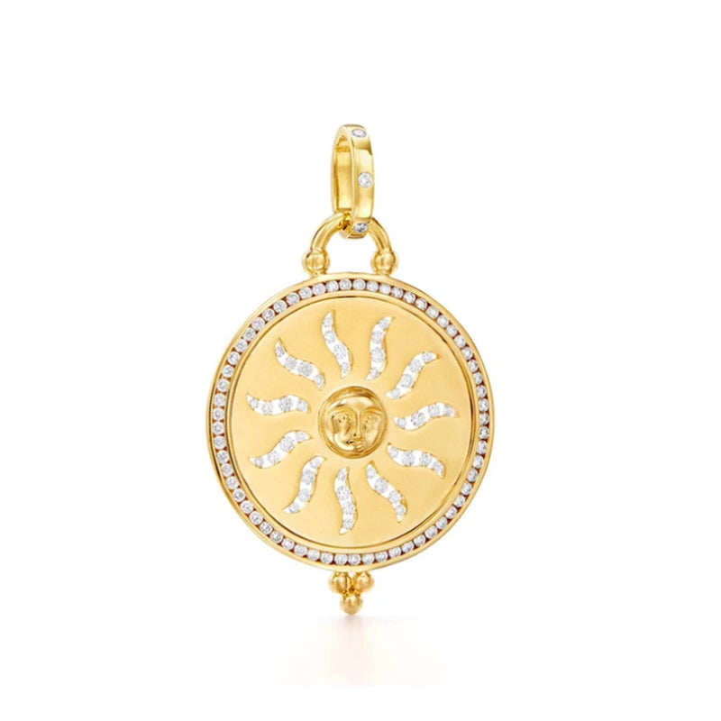 Temple St. Clair 18k Yellow Gold & Diamond Sole Aria Pendant- P31832-SOLEARIA